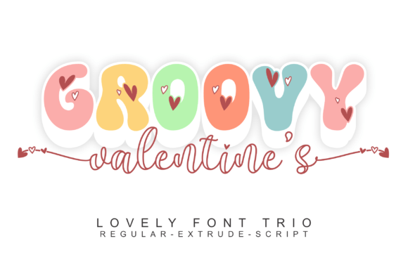 Groovy Valentine’s: Retro Charm for Modern Designs