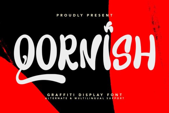 Qornish Graffiti Display Font: Balancing Bold Character with Typographic Versatility