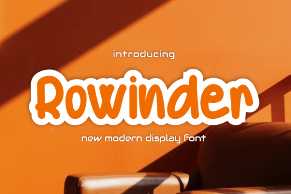 Rowinder: A Sweet Display Font for Creative Designs
