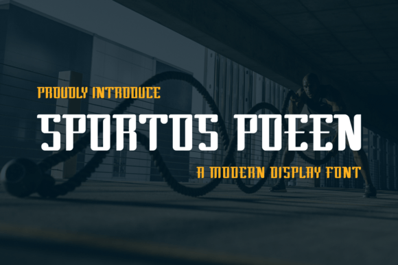 Sportos Poeen: A Whimsical Display Font
