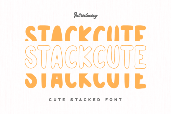 Stackcute: The Stacked Font for Creative Projects