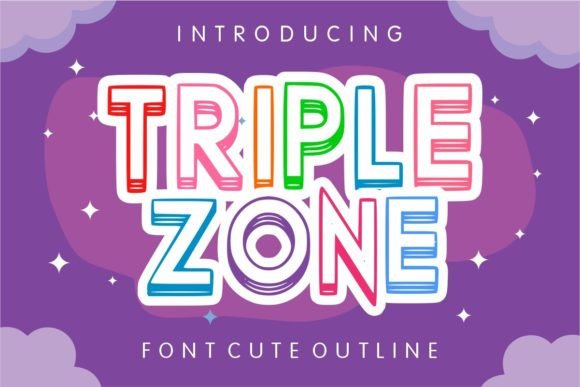 Tripple Zone: Bold Display Font for Creative Designs