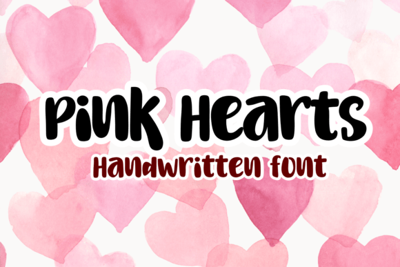 Unlocking the Charm of Pink Hearts: A Versatile Handwritten Font for Modern Design